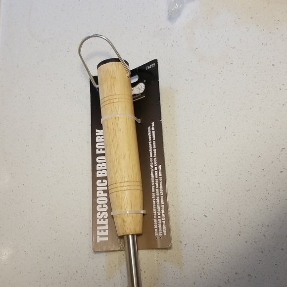 Telescopic Stainless Steel BBQ Fork - Picture 3 of 5